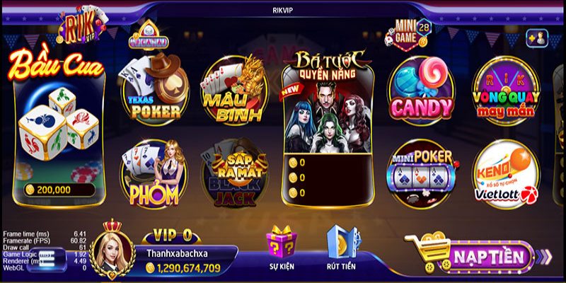 Cổng game RIKVIP rất được lòng những người đam mê Baccarat