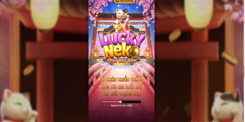 Lucky Neko là game chơi thú vị với giao diện rực rỡ